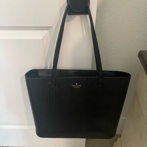 New Kate Spade Schuyler Medium Tote Smooth Leather Black